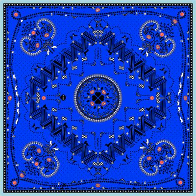 Nicki BANDANA-DRAMA blau