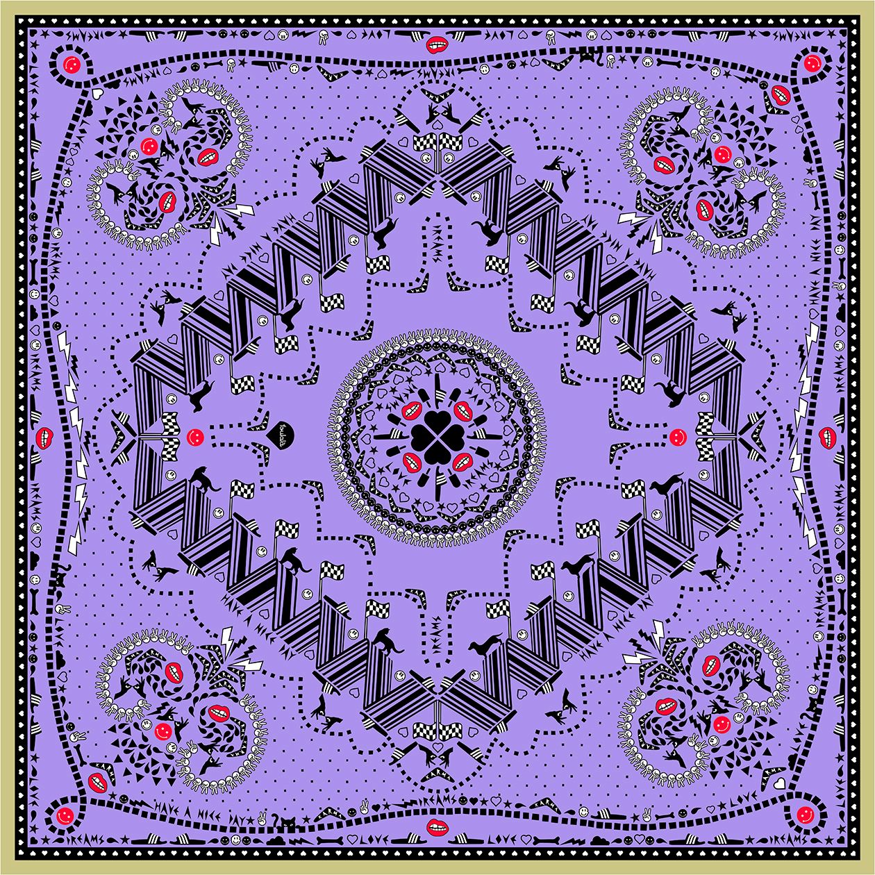 Nicki BANDANA-DRAMA purple