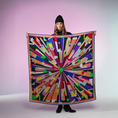 Grand Foulard COME AS YOU ARE night blue