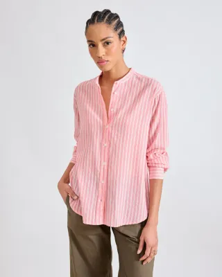 Hemd CHARLOT apricot gestreift