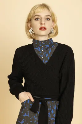 Strickjacke BRICK black