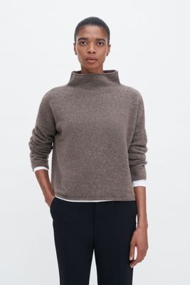MIKA Yak Sweater dark taupe melange