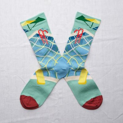 Socken Pool himmelblau