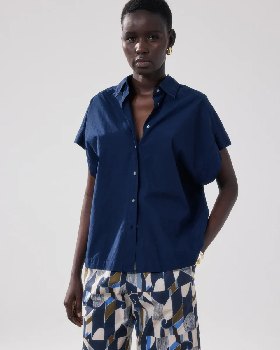 Bluse CARLOS nachtblau