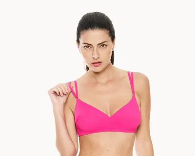 Bikini Top CROSS fuchsia