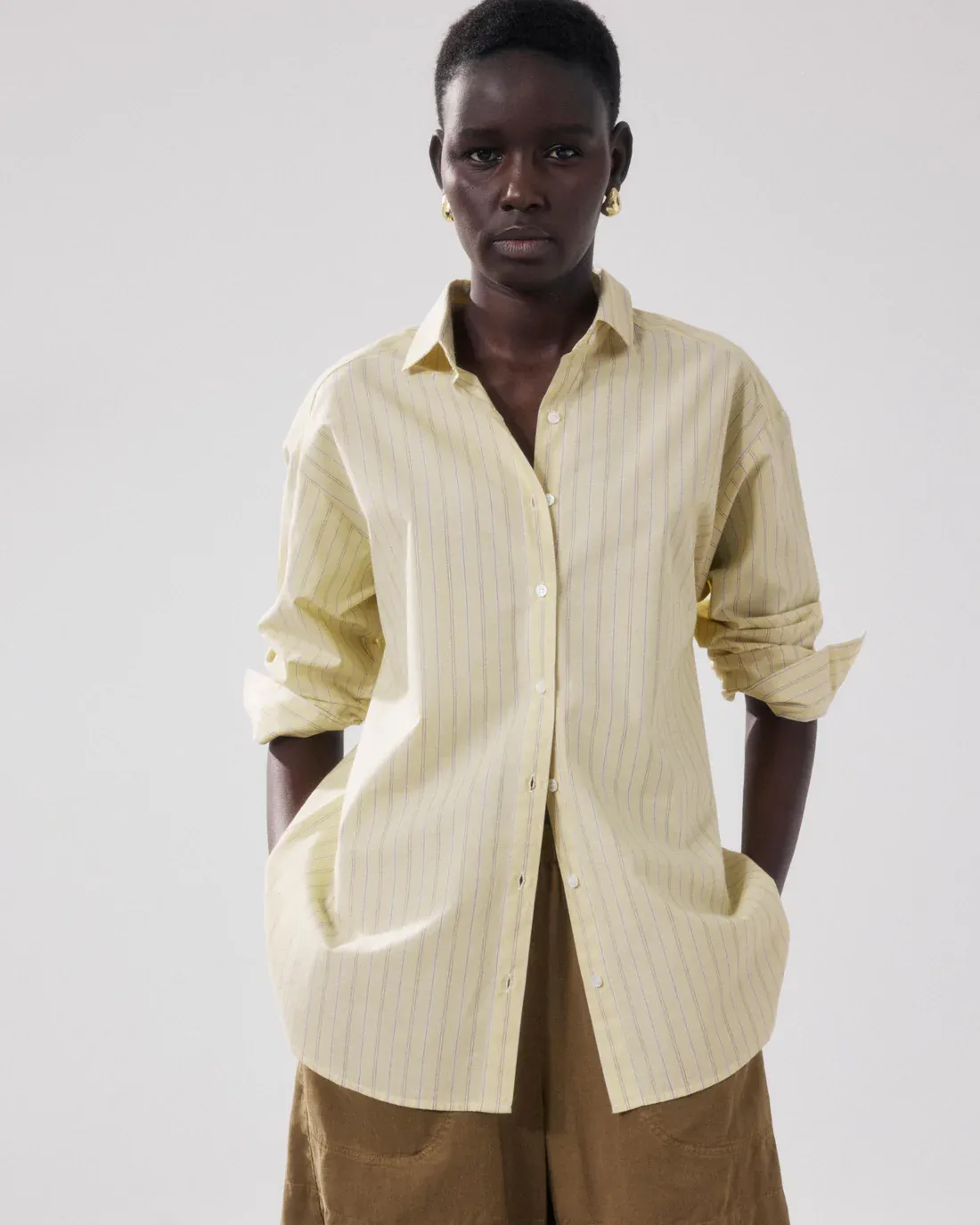 Bluse CHARLOT gelb &amp; braun