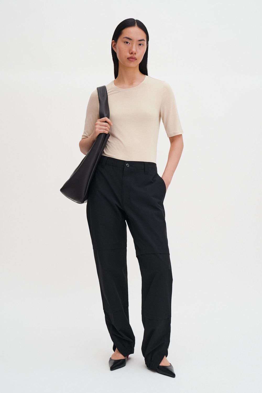 ELENA Tee pearl beige