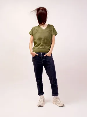 T-Shirt 2 "Summer Splash" Cotton Olive