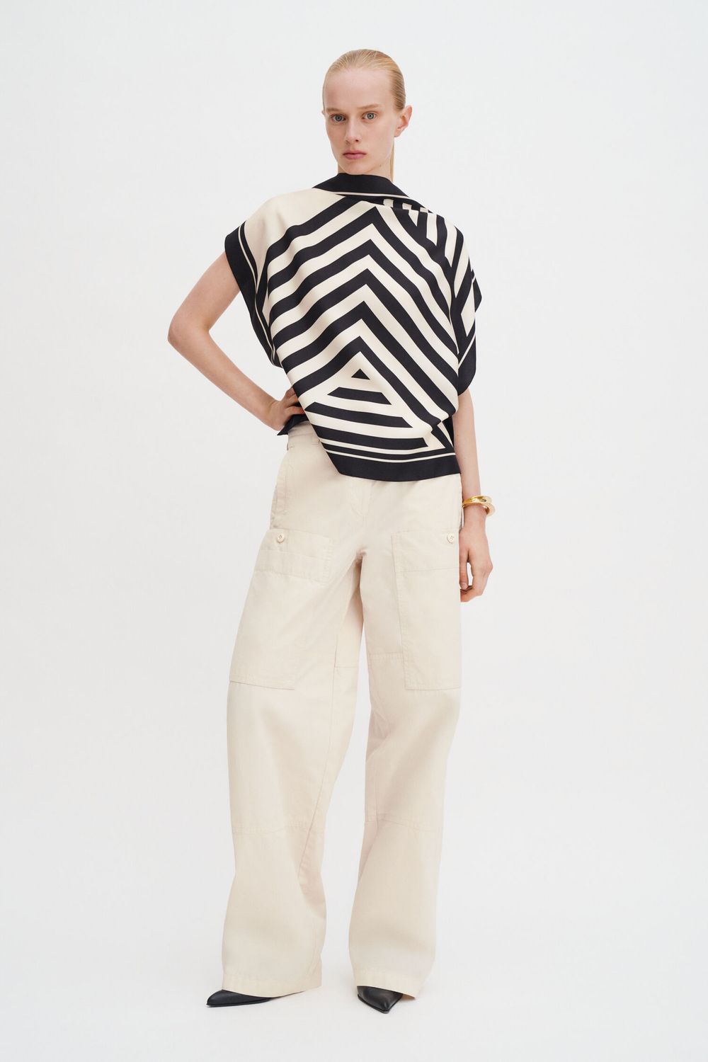 Silk Scarf Top