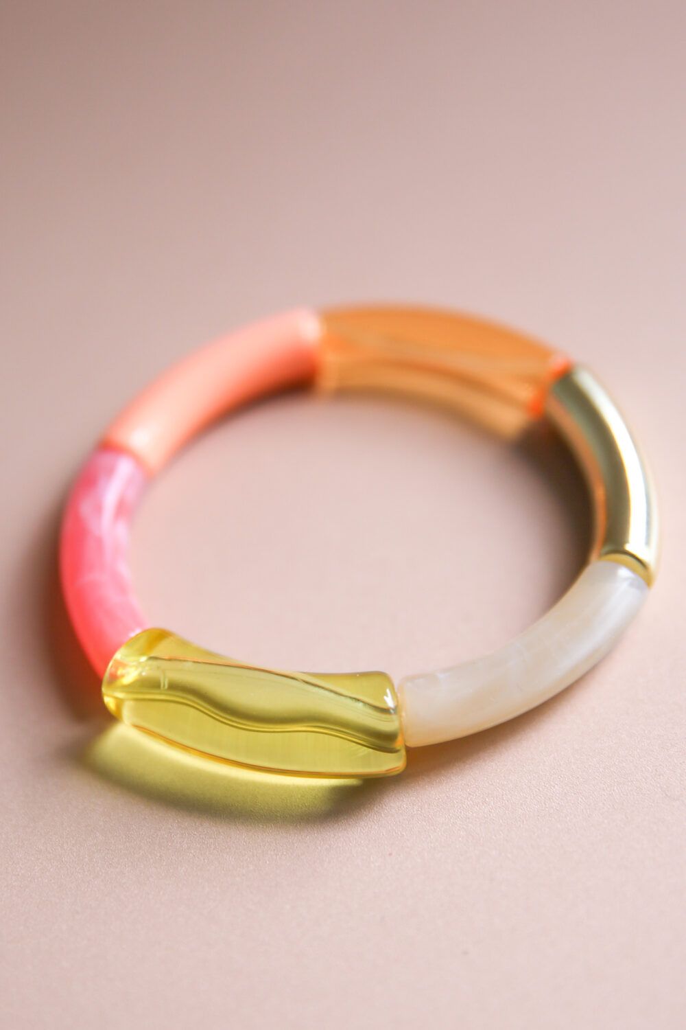 Armkette Tube yellow salmon