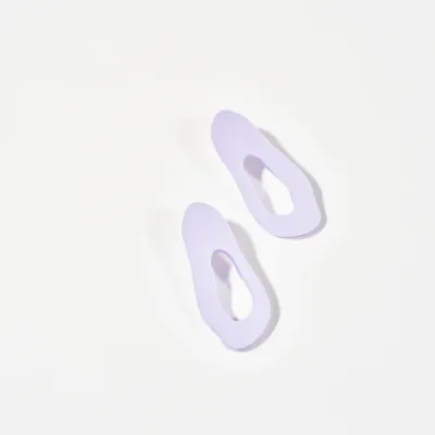 MINT Statement Ohrringe pearly lavender