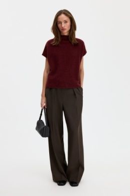 XIMENA Yak Sweater burgundy