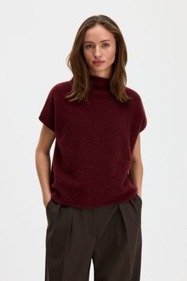 XIMENA Yak Sweater burgundy