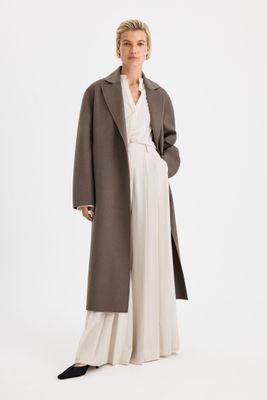 ALYSSA Double Coat taupe braun