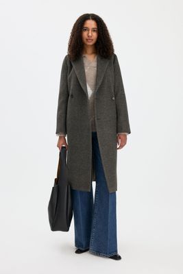 CHARLOTTE twill belted coat