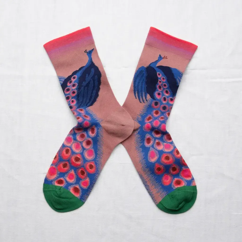 Socken Pfau