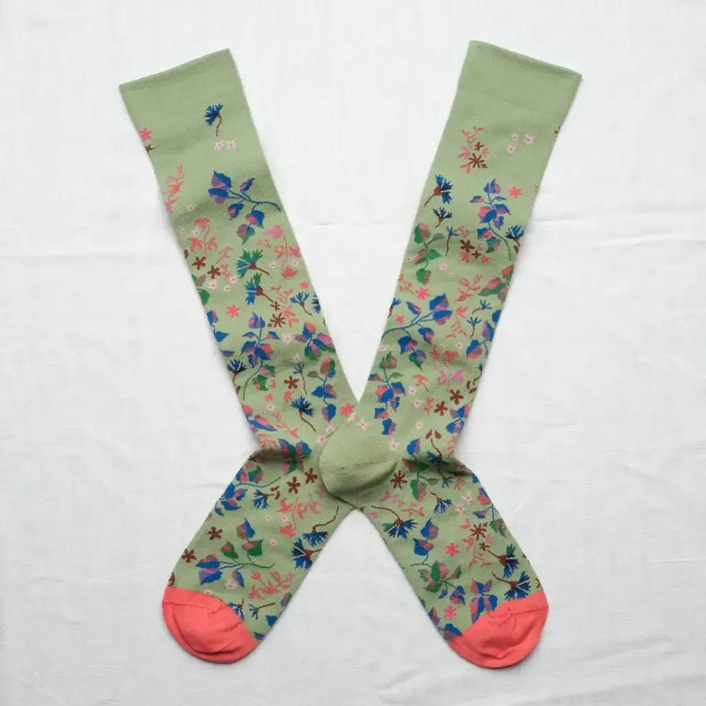 Kniesocken Liberty-Blumen
