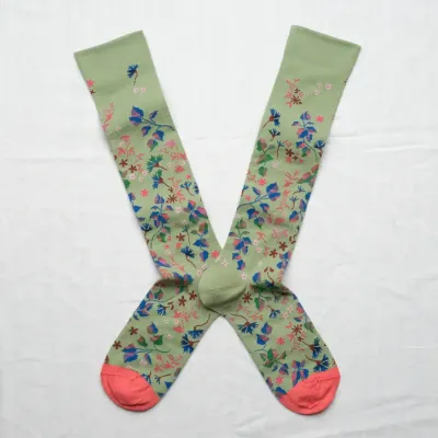 Kniesocken Liberty-Blumen