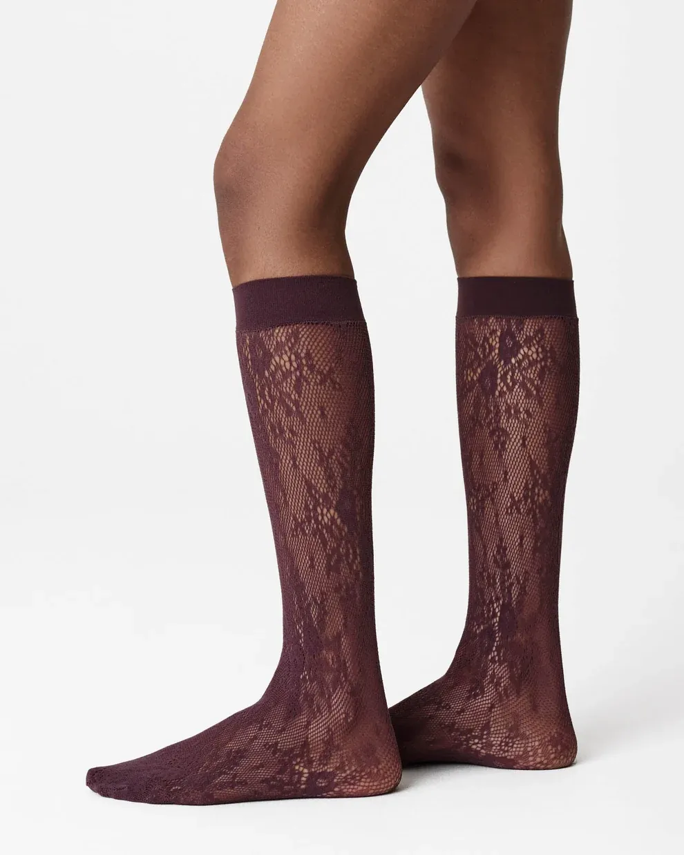 ROSA Lace Kniestrümpfe huckleberry