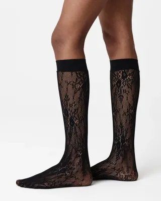 ROSA Lace Knee Highs black