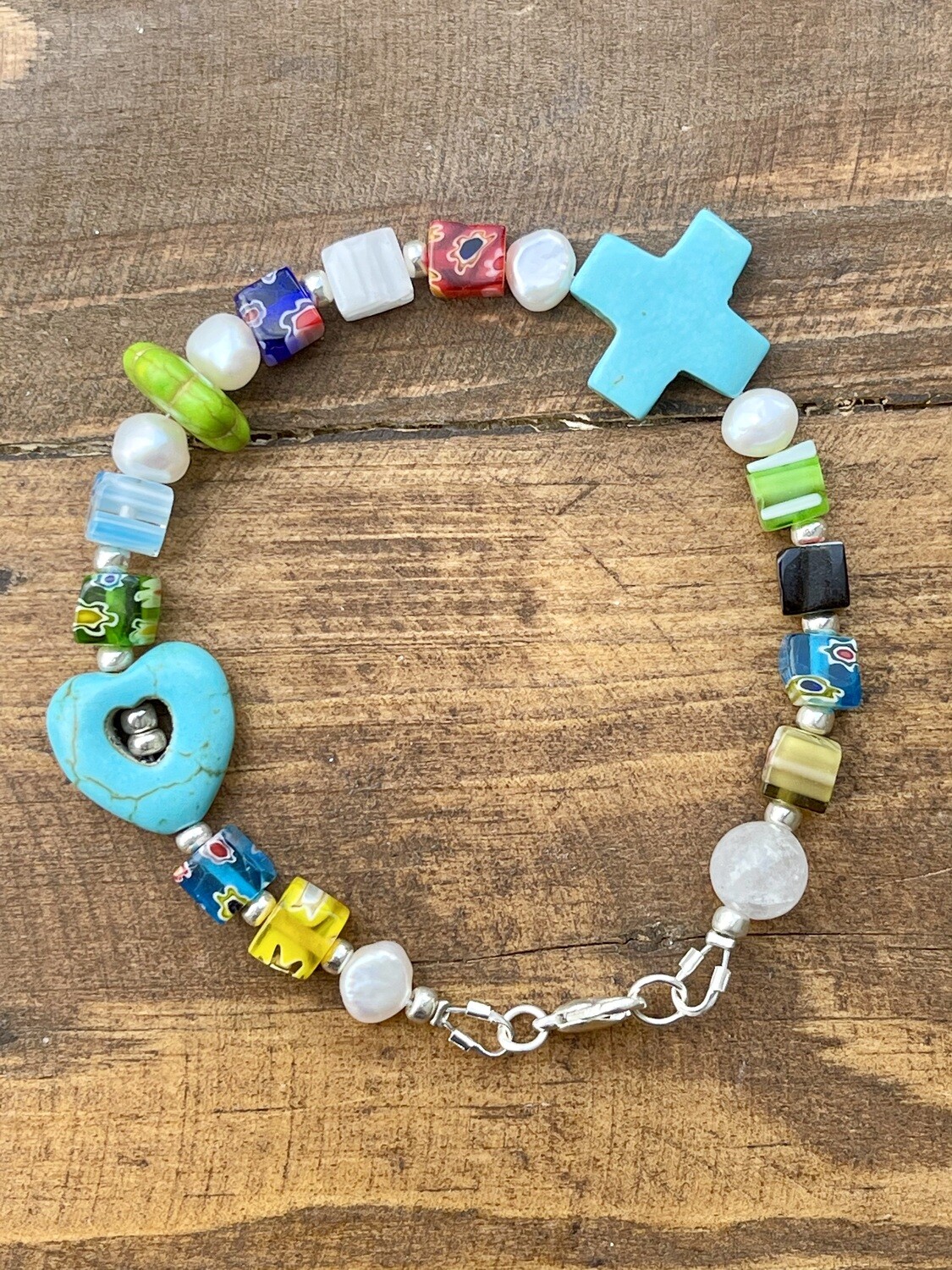 Heart&amp;Cross Bracelet