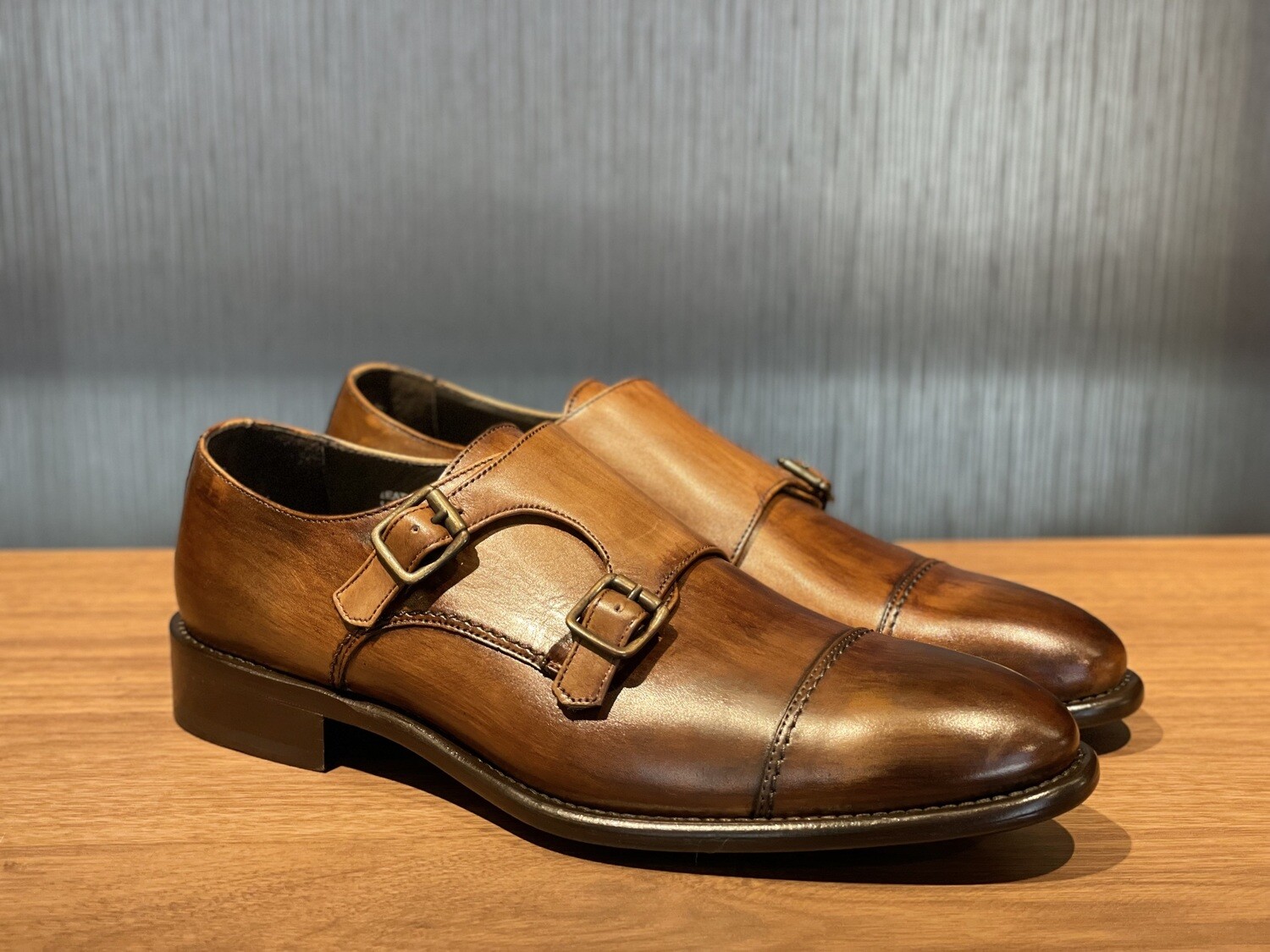 Brown Double Monk Straps