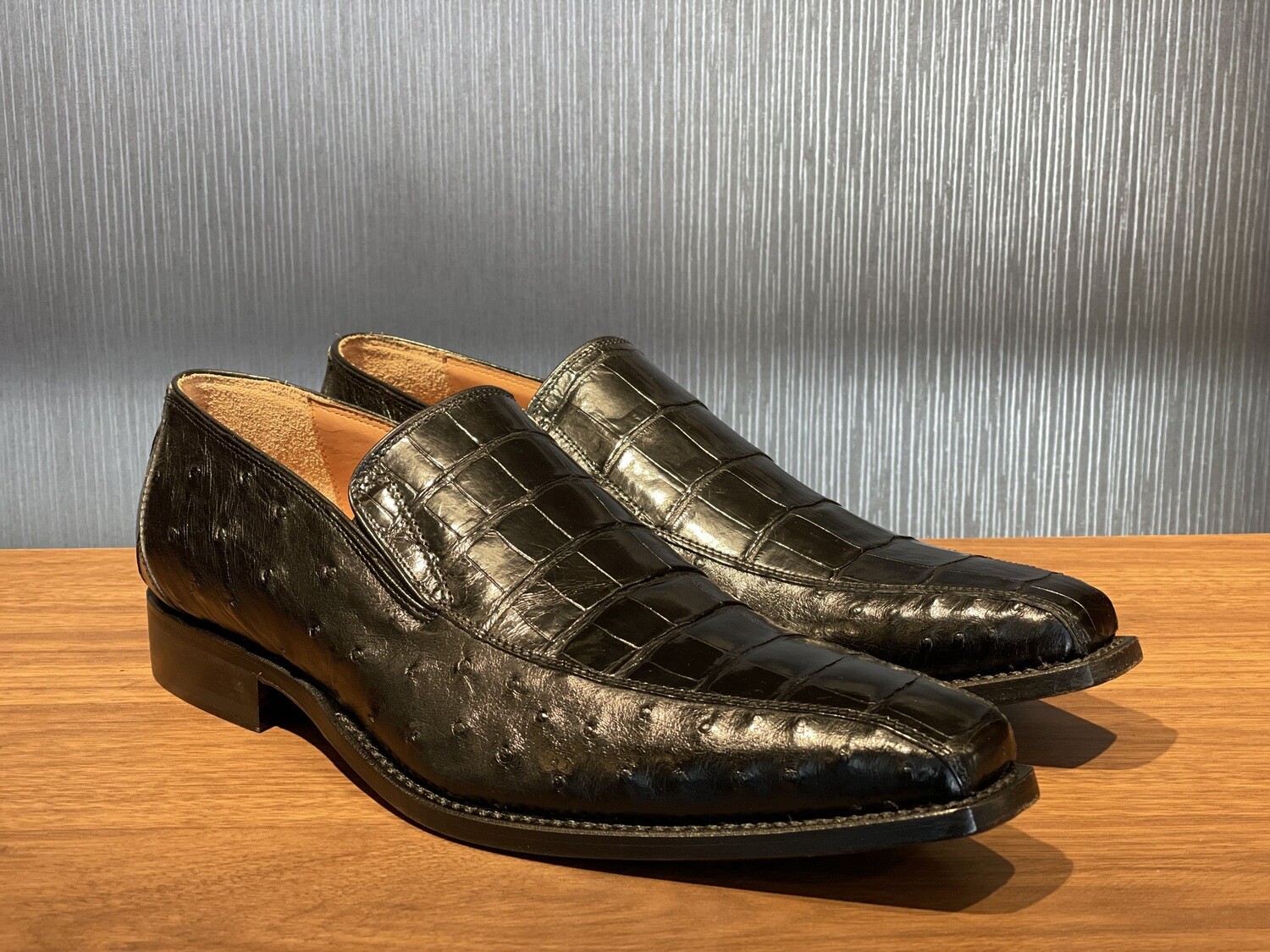 Croc+Ostrich Loafer