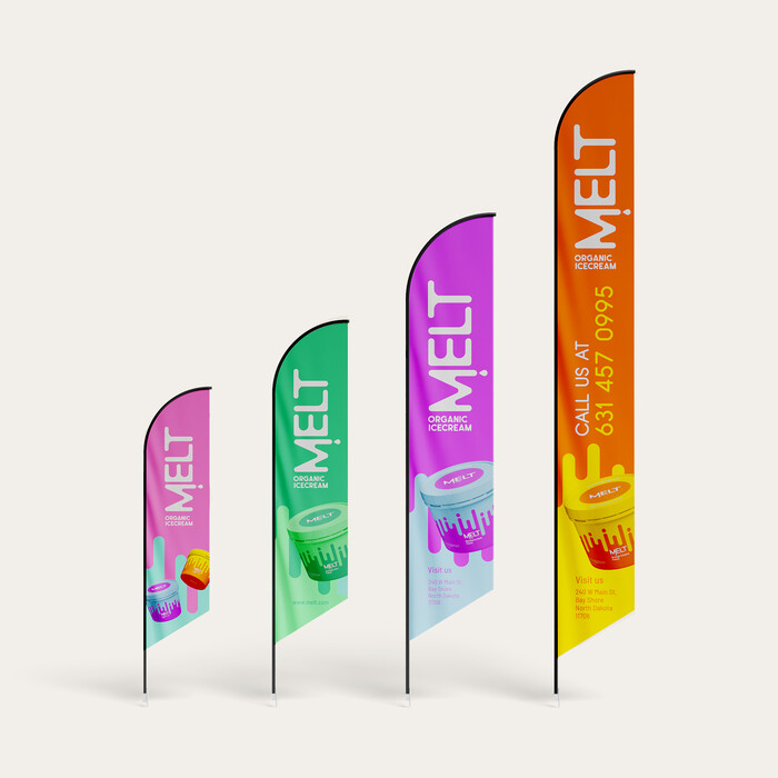 FEATHER ANGLED FLAG