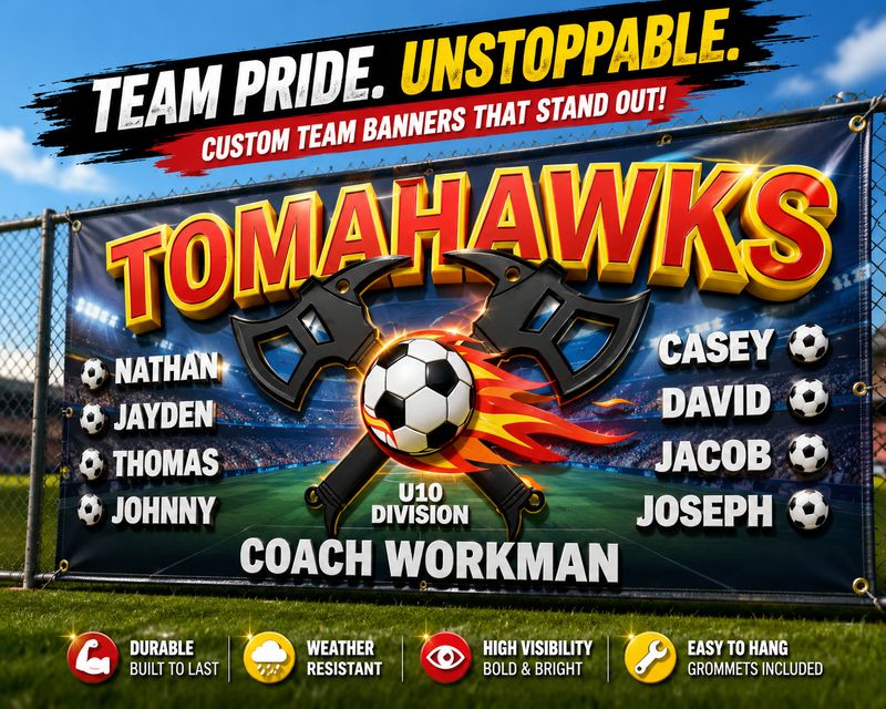 TEAM VINYL BANNER