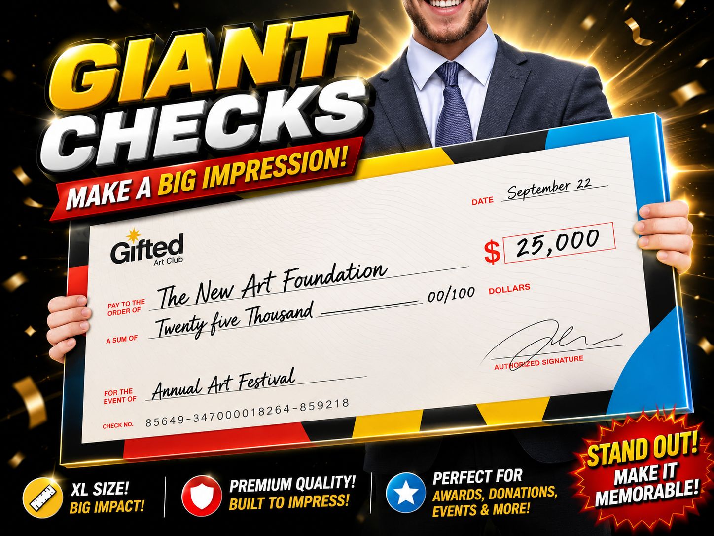GIANT CHECKS