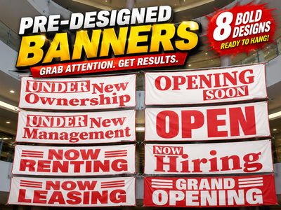 PRE-DESIGNED BANNERS