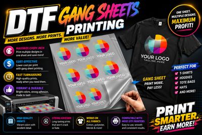 DTF GANG SHEETS PRINTING