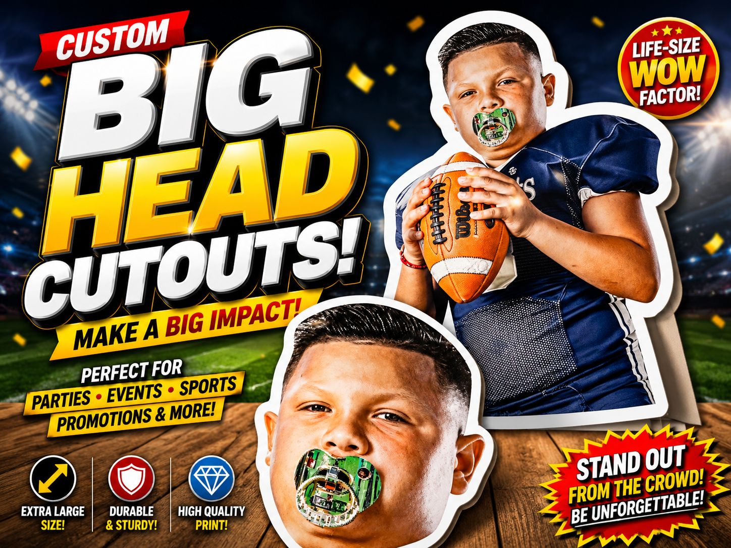 BIG HEAD CUTOUT