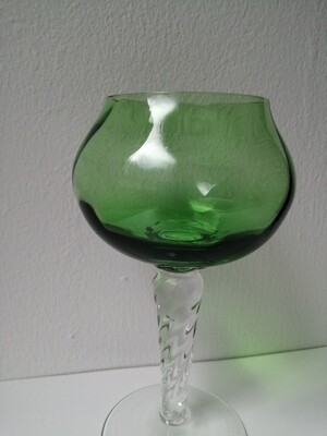 Green Wine Glass