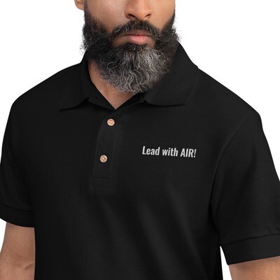 Lead with AIR - Embroidered Men's Polo Shirt