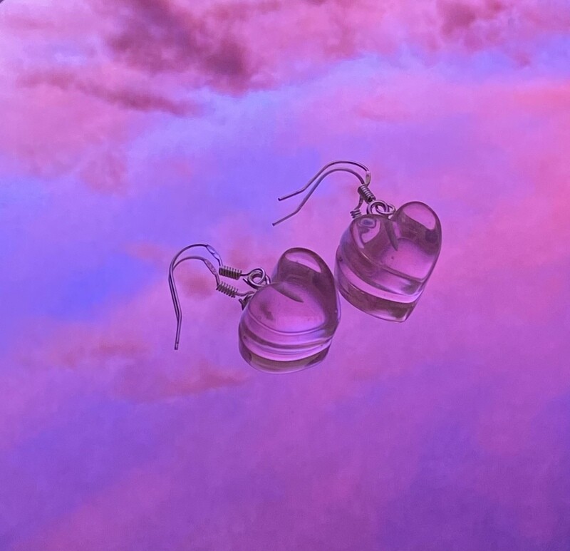 Jello Heart Earring