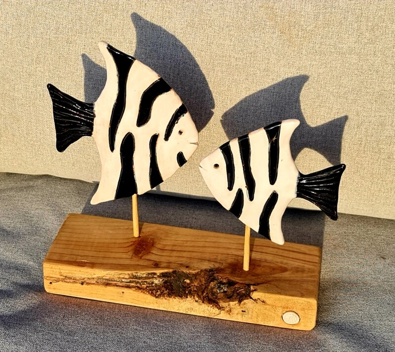 Ceramics on wood