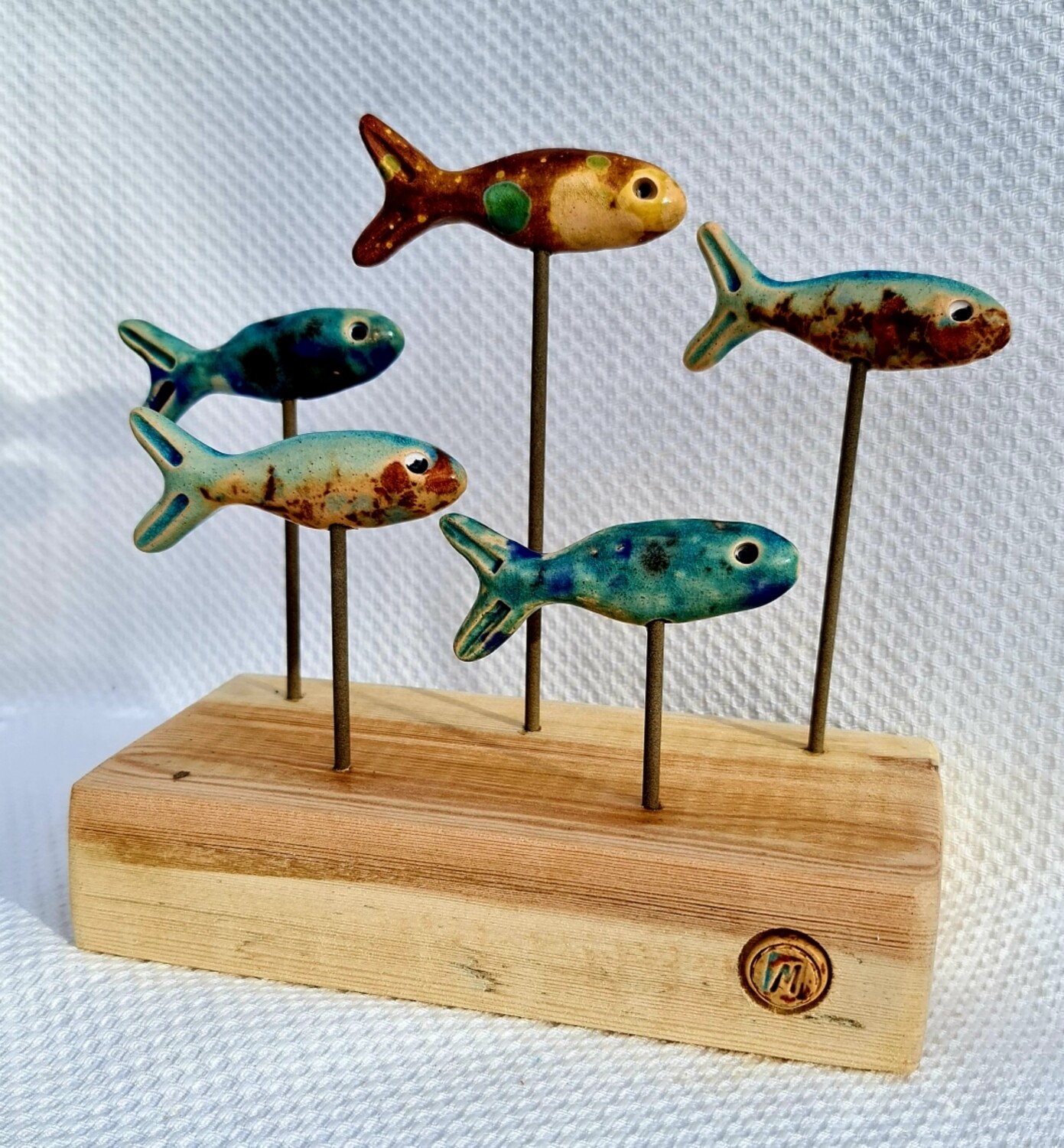 Shoal of 5 Fish Sculpture