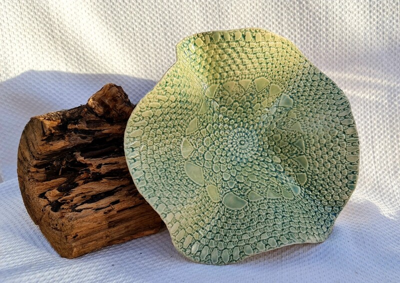 Spanish Lace pressed Wavy Bowls
