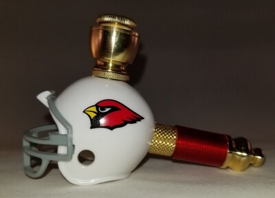 ARIZONA CARDINALS NFL FOOTBALL HELMET SMOKING PIPE Mini/Brass