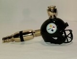 PITTSBURGH STEELERS NFL FOOTBALL HELMET SMOKING PIPE Straight/BRASS