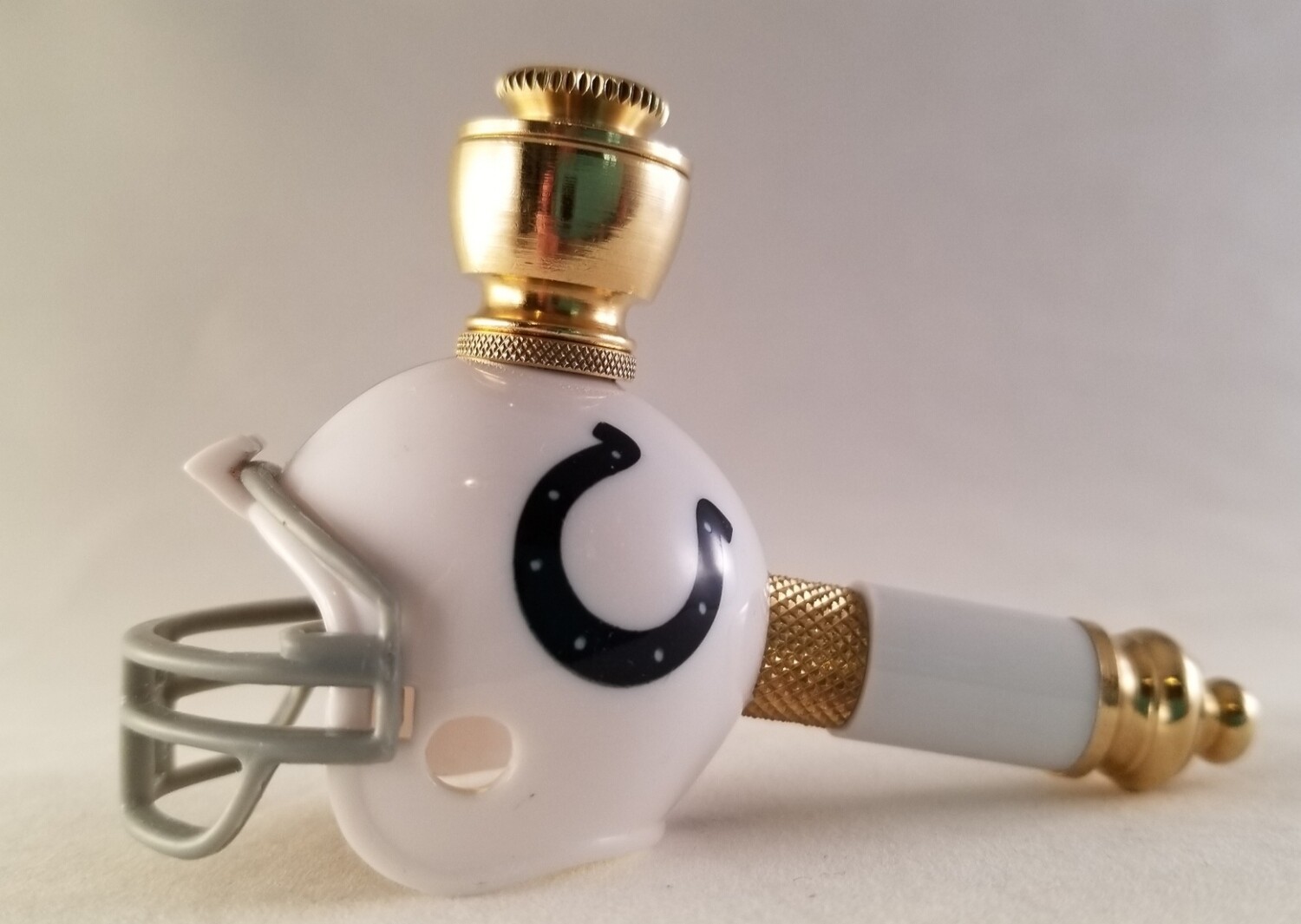 INDIANAPOLIS COLTS NFL FOOTBALL HELMET SMOKING PIPE Mini/Brass