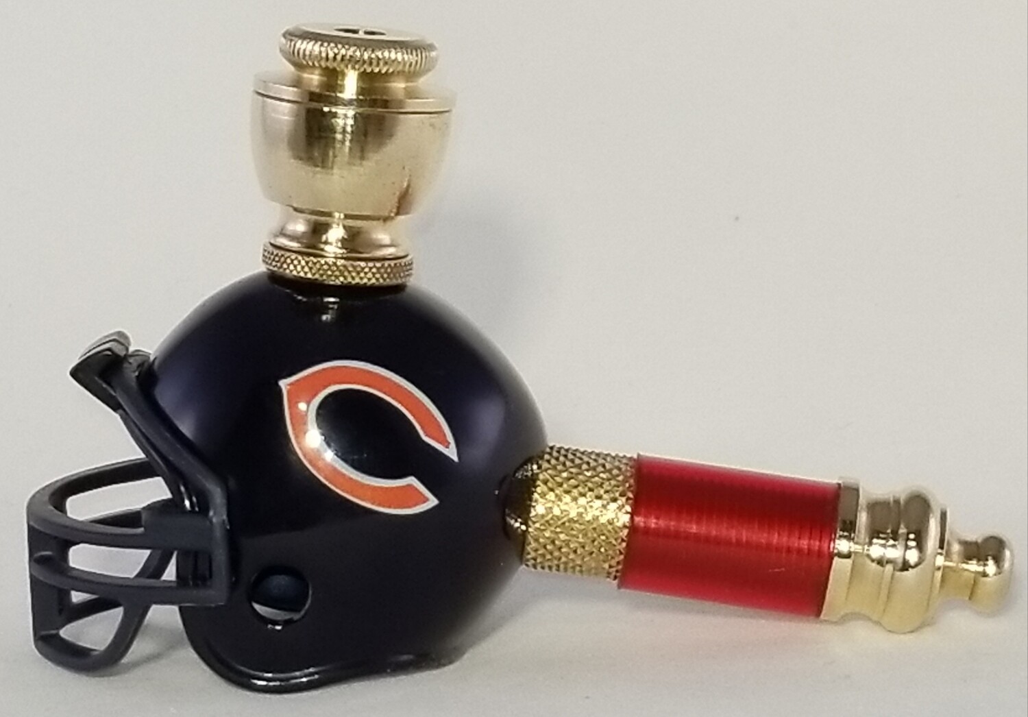 CHICAGO BEARS NFL FOOTBALL HELMET SMOKING PIPE Mini/Brass