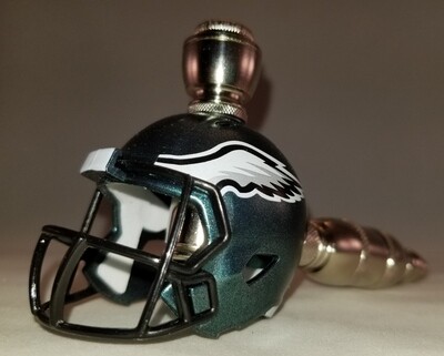 PHILADELPHIA EAGLES NFL FOOTBALL HELMET SMOKING PIPE Straight/Nickel