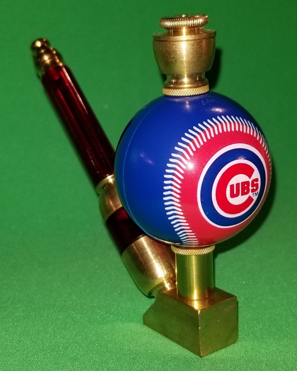 CHICAGO CUBS BASEBALL PIPE Wedge/Brass