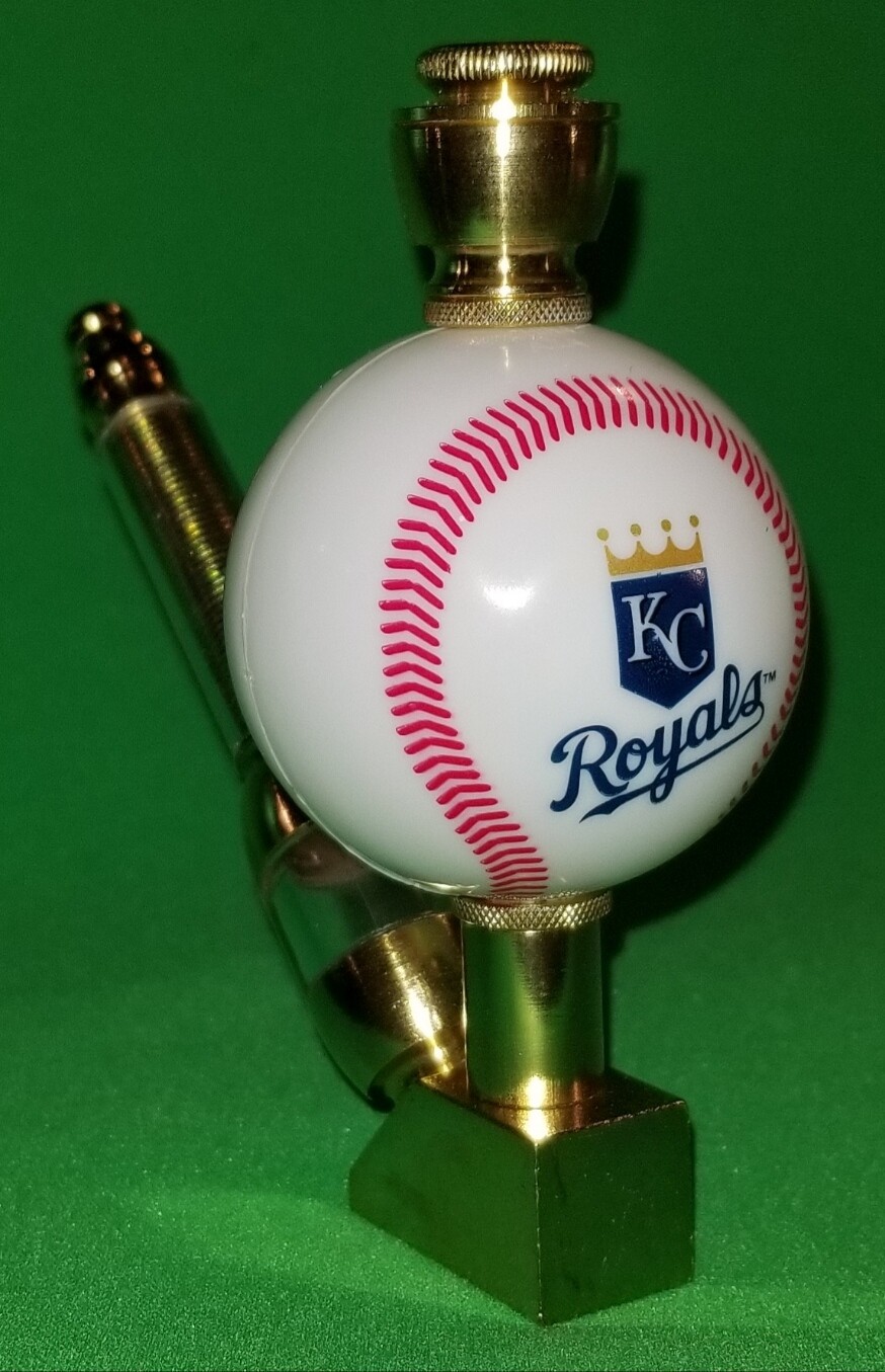 KANSAS CITY ROYALS BASEBALL PIPE Wedge/Brass