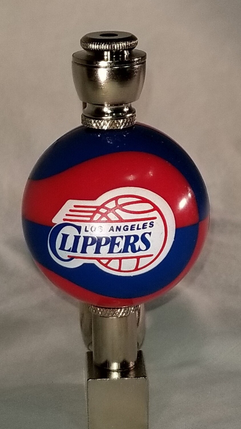 LOS ANGELES CLIPPERS COLOR BASKETBALL SMOKING PIPE Wedge/Nickel/Color Ball