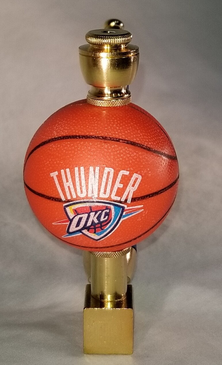 OKLAHOMA THUNDER BASKETBALL SMOKING PIPE Wedge/Brass