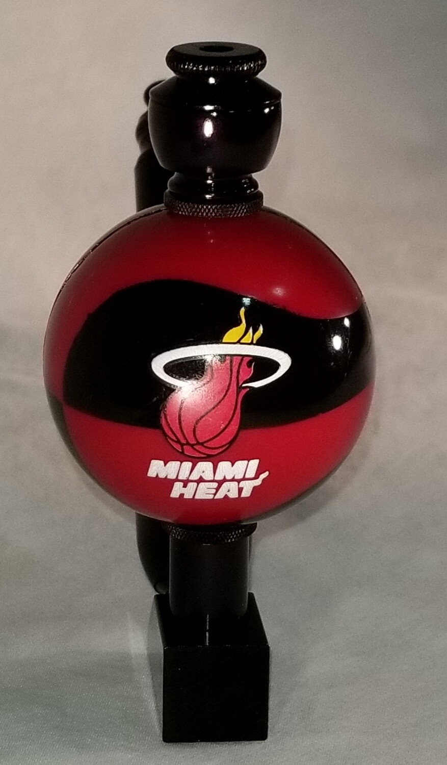 MIAMI HEAT "BAD ASS" COLOR BASKETBALL SMOKING PIPE Black Anodized/Color Ball