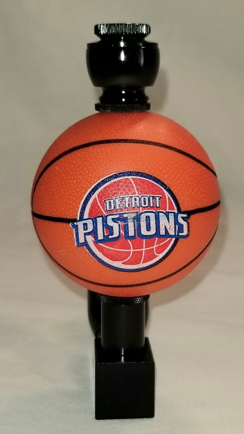 DETROIT PISTONS "BAD ASS" BASKETBALL SMOKING PIPE Wedge/Black Anodized